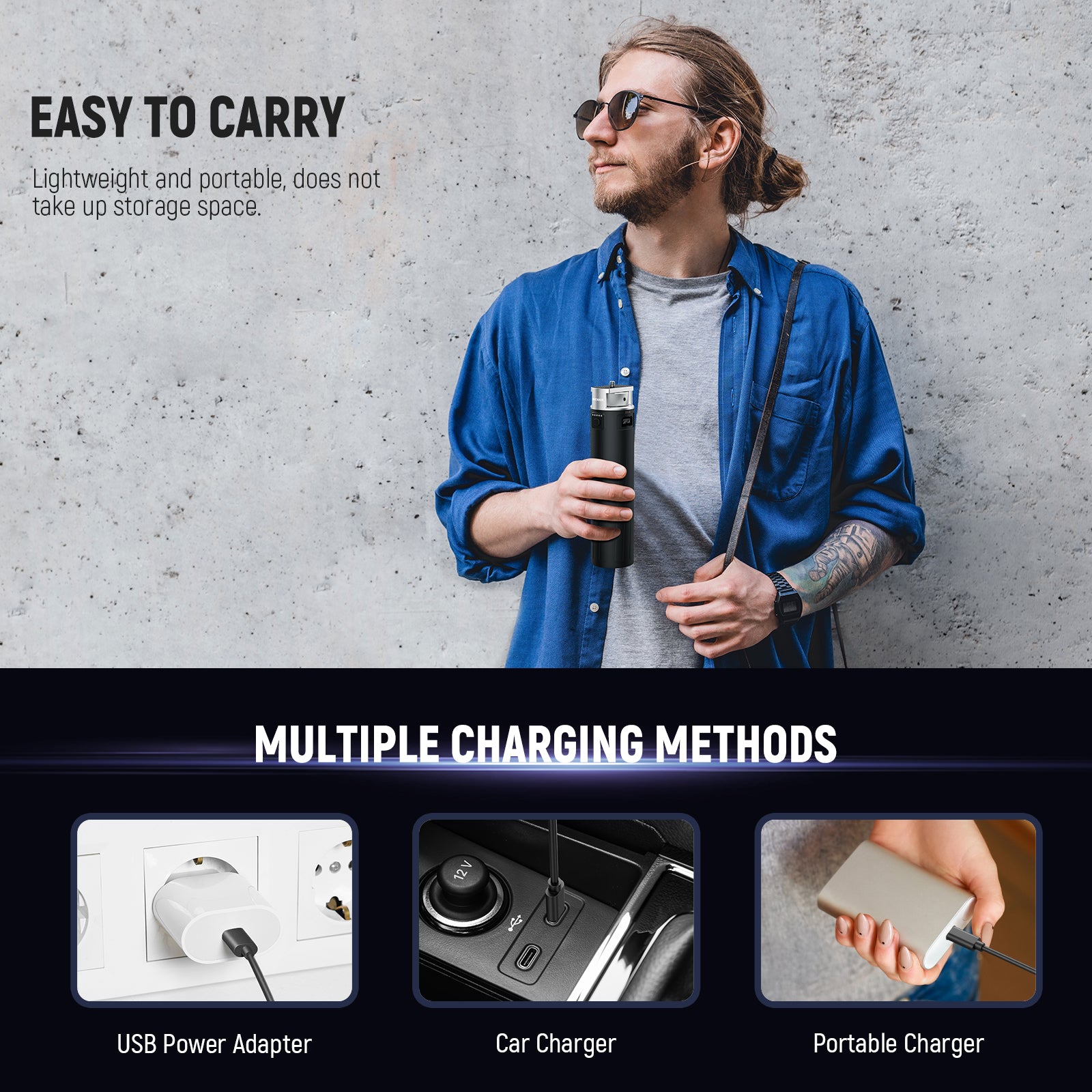 NEEWER PH99E Battery Power Grip is easy to carry.