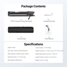 This package includes a NEEWER TP015 Camera Tripod Monopod, two L Shaped Hex Keys, and a carrying bag.