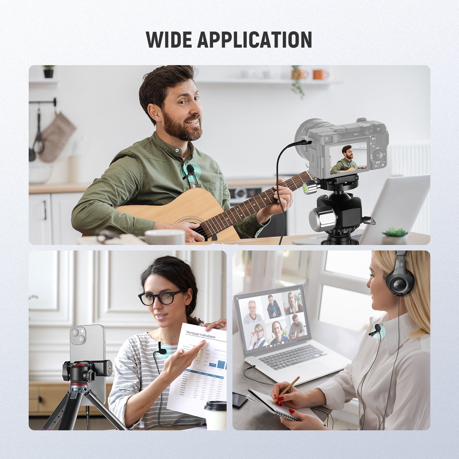 Wide Applications of the NEEWER CM10 Plug & Play Lavalier Microphone