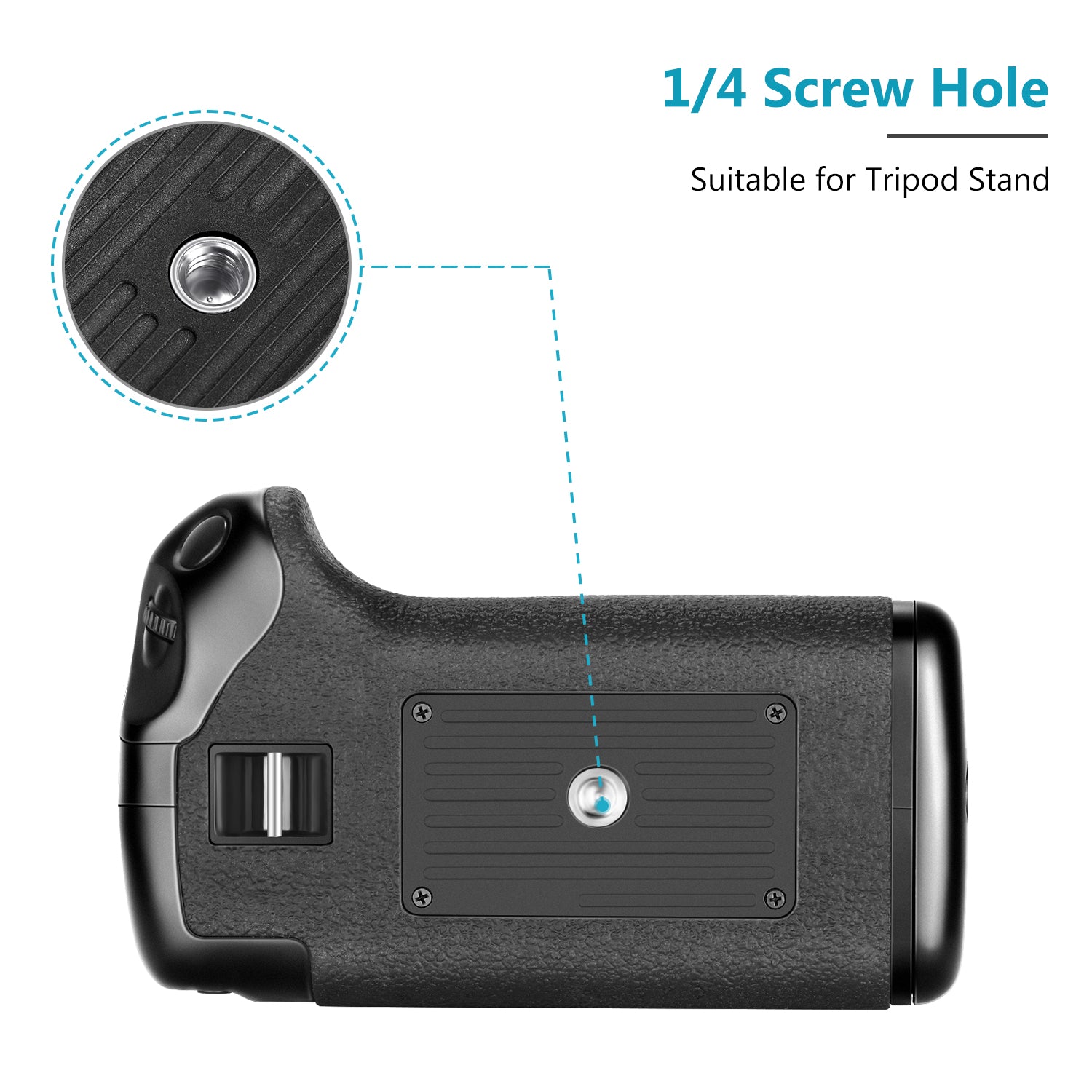 NEEWER BG-E8 Replacement Battery Grip is suitable for tripod stands.