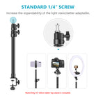 Neewer Tabletop Light Stand Clip Aluminum Alloy Stand