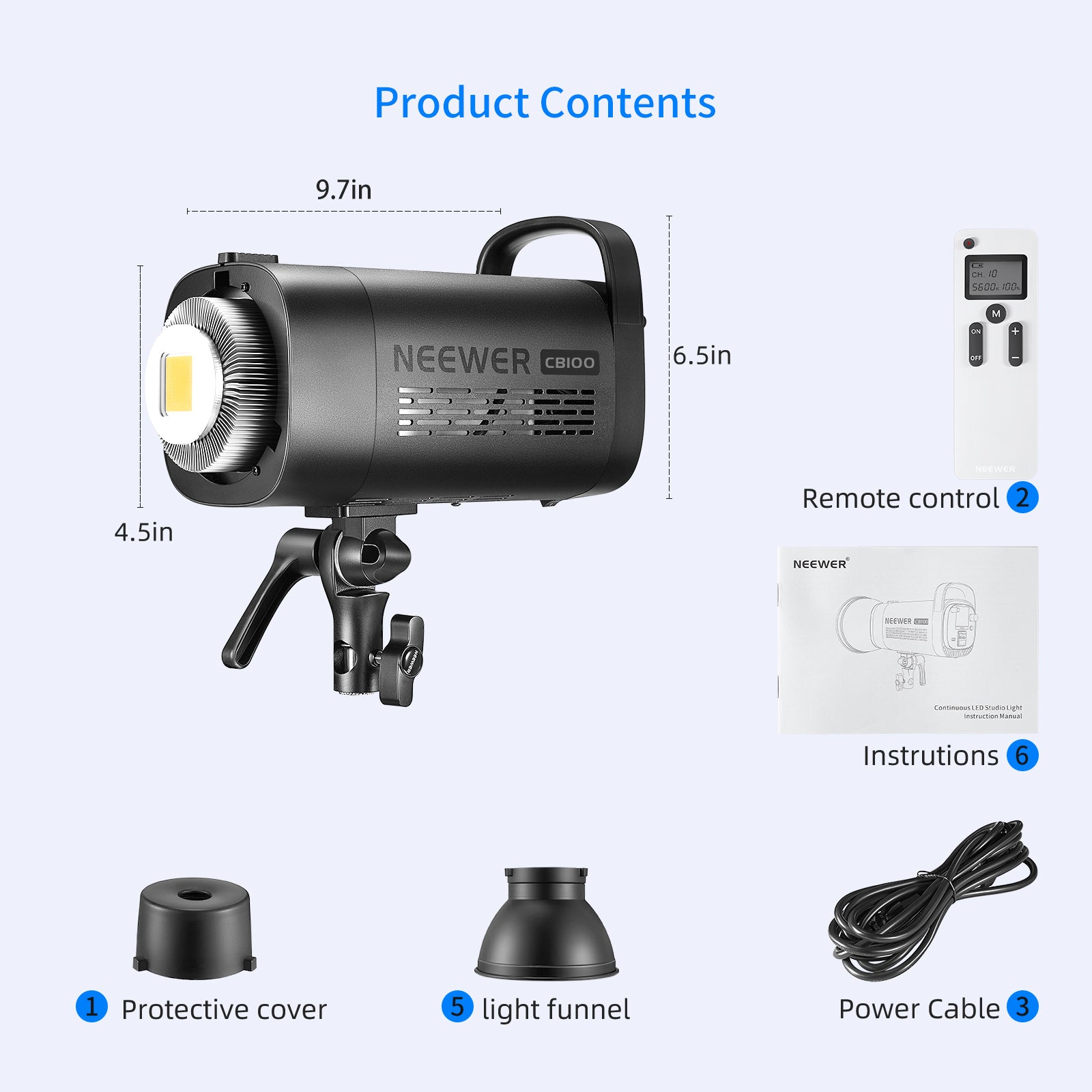 Neewer CB100 100W 5600K LED Video Light,