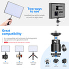 Neewer 2 Packs P280 CRI97+ RGB LED Video Light Battery Kit with APP Control