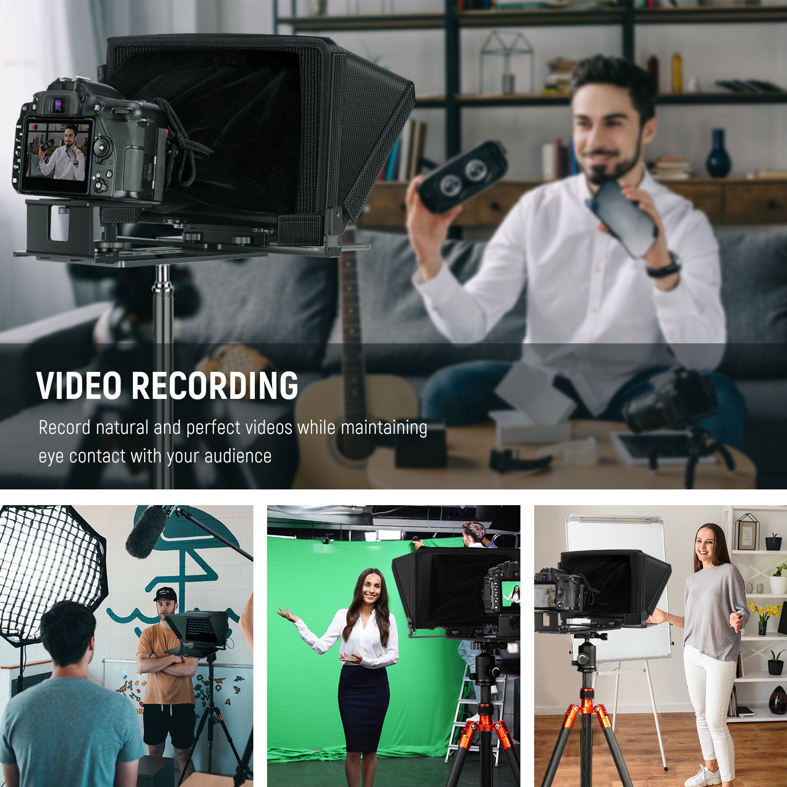 Scenarios for NEEWER X12 Remote Teleprompter