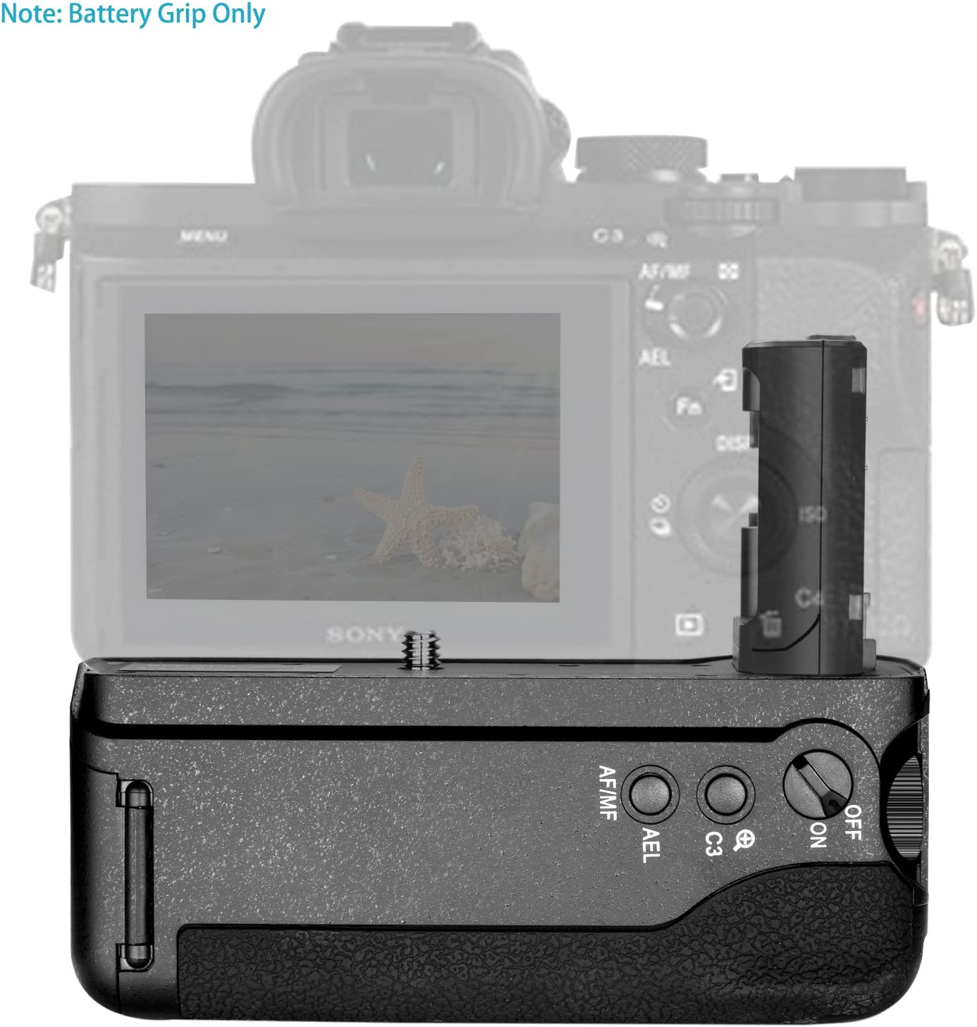NEEWER NP-FW50 Battery Grip features with AF(auto focus)/MF(manual focus) functions