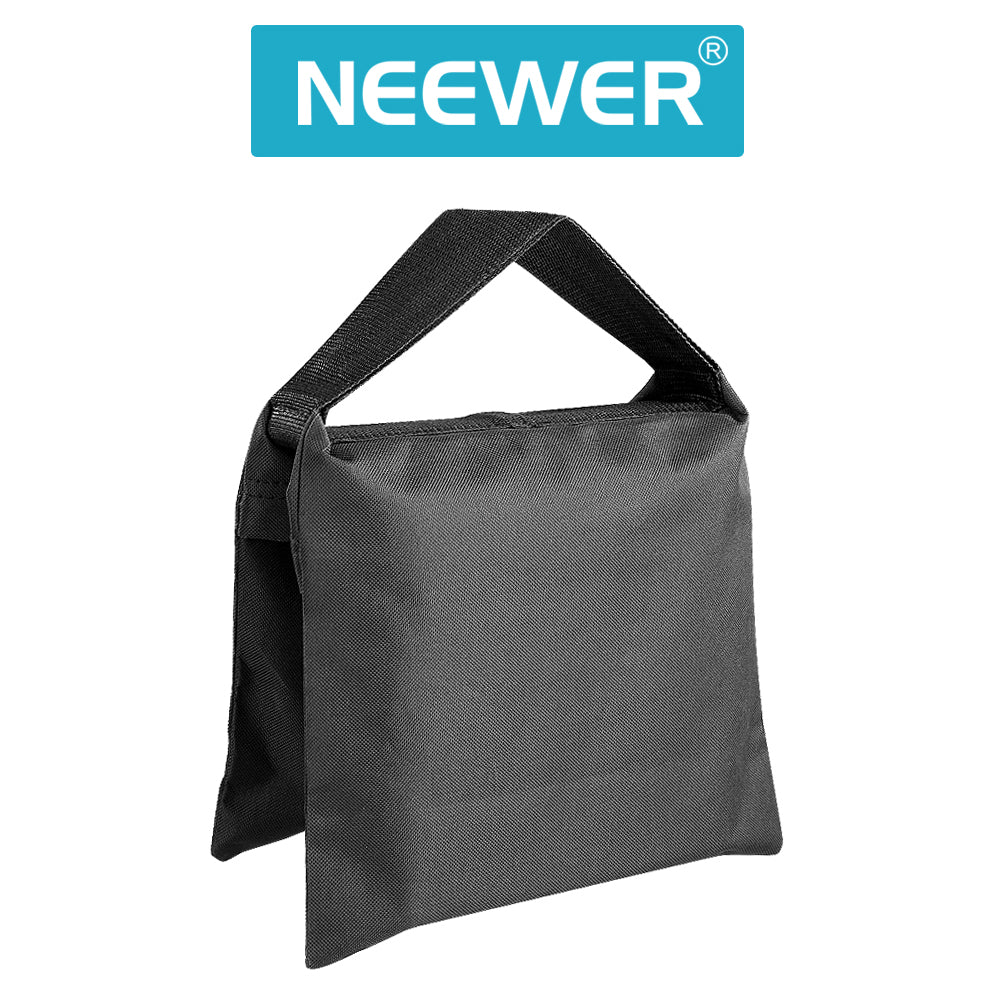 Neewer 6-Pack Heavy Duty Sandbag with 6-Pack Muslin Backdrop Spring Clamps Clips -Black